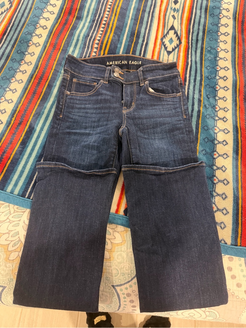 American Eagle Outfitters Dark Blue Flare Jeans